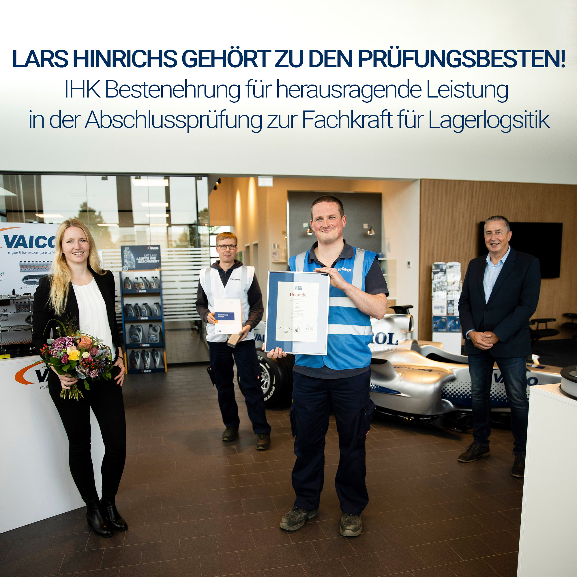 IHK best honour for Lars Hinrich - VIEROL Ausbildung – VIEROL ...